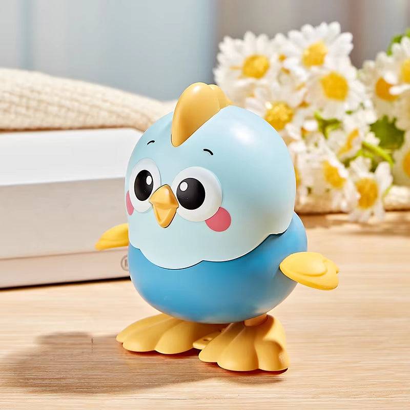 Wind‑Up Crawling Chick & Reptile Toy – Colorful Clockwork Action - Georgenest.com