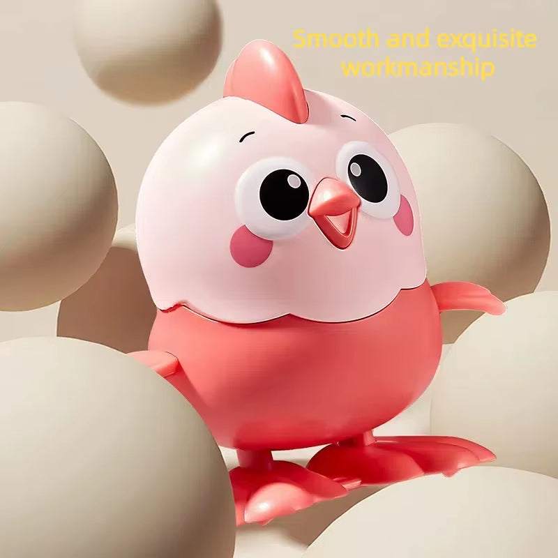 Wind‑Up Crawling Chick & Reptile Toy – Colorful Clockwork Action - Georgenest.com