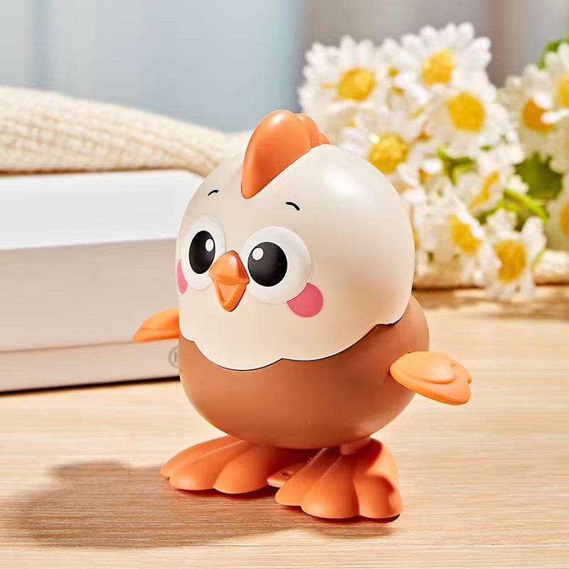 Wind‑Up Crawling Chick & Reptile Toy – Colorful Clockwork Action - Georgenest.com