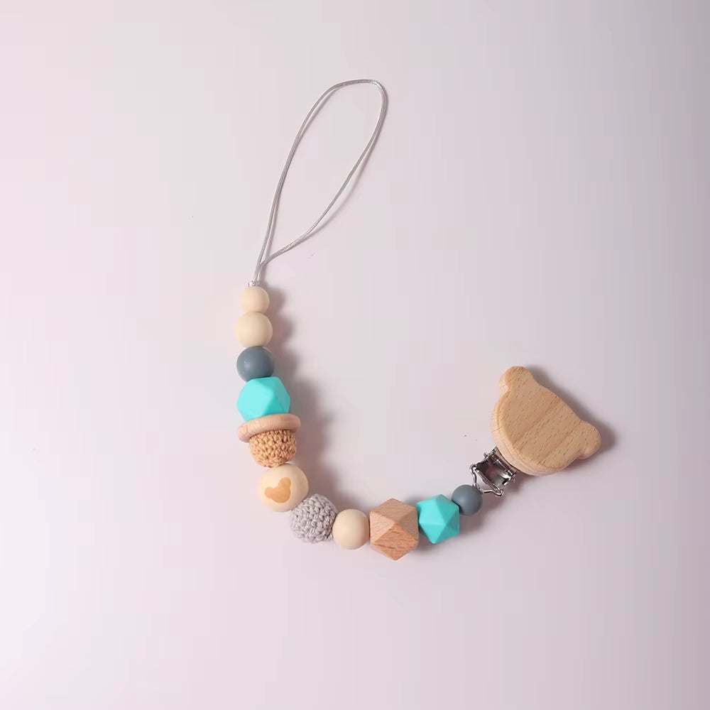 Bird Motif Pacifier/Teether Chain Clip Set - Georgenest.com