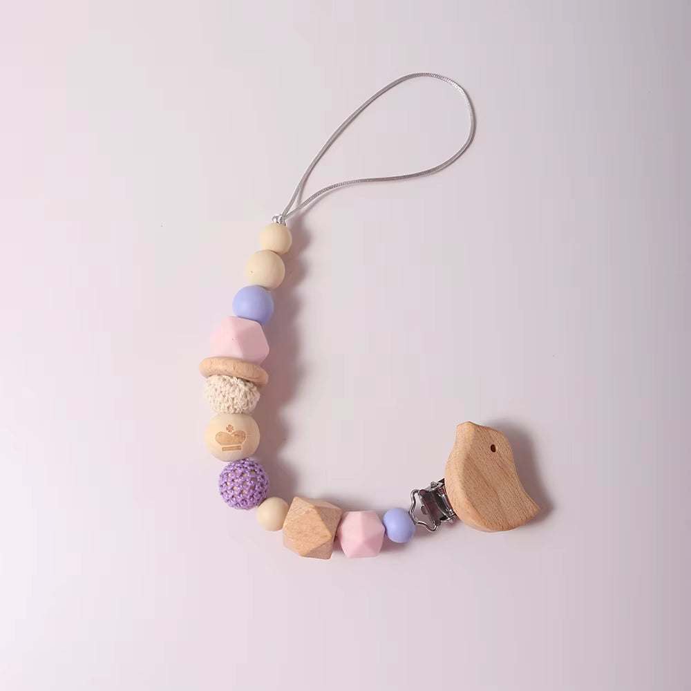 Bird Motif Pacifier/Teether Chain Clip Set - Georgenest.com